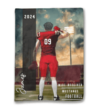 Any Name, Number, Team... - Personalized Football Blanket 738520 - DiyGiftly