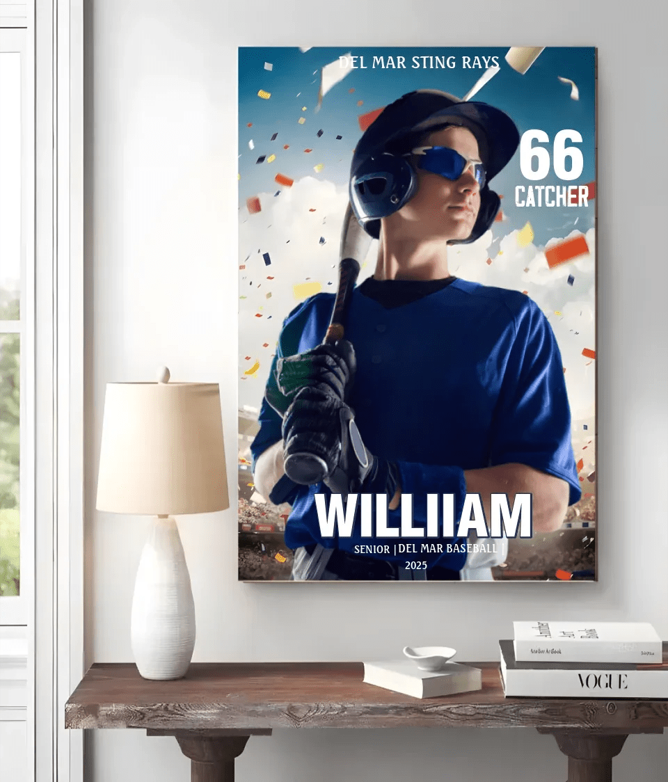 Any Photo, Name, School... - Personalized Ball sports Poster&Canvas 749760 - 749764 - DiyGiftly