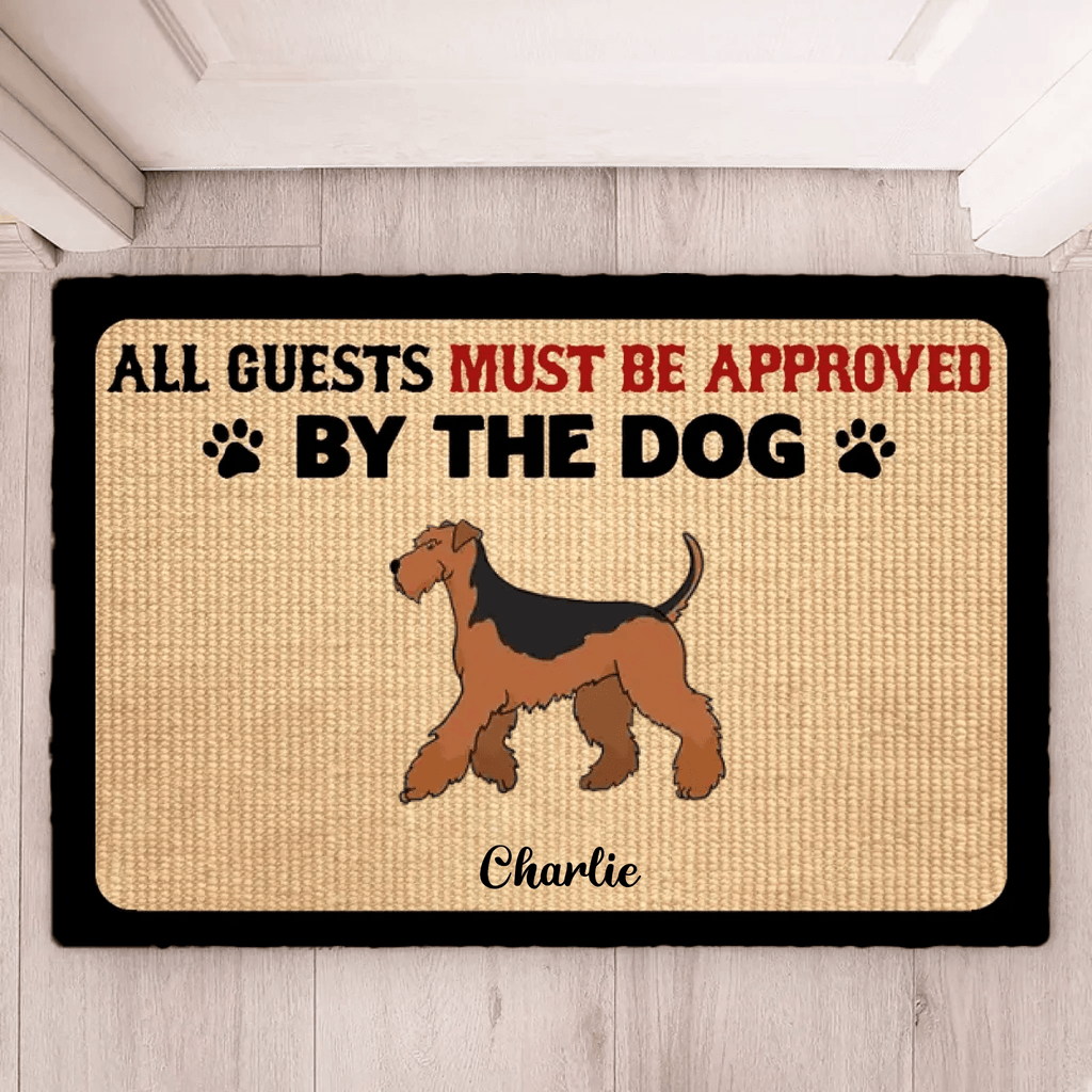 Approved By Dogs - Personalized Custom Doormat 691976 - DiyGiftly