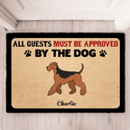 Approved By Dogs - Personalized Custom Doormat 691976 - DiyGiftly