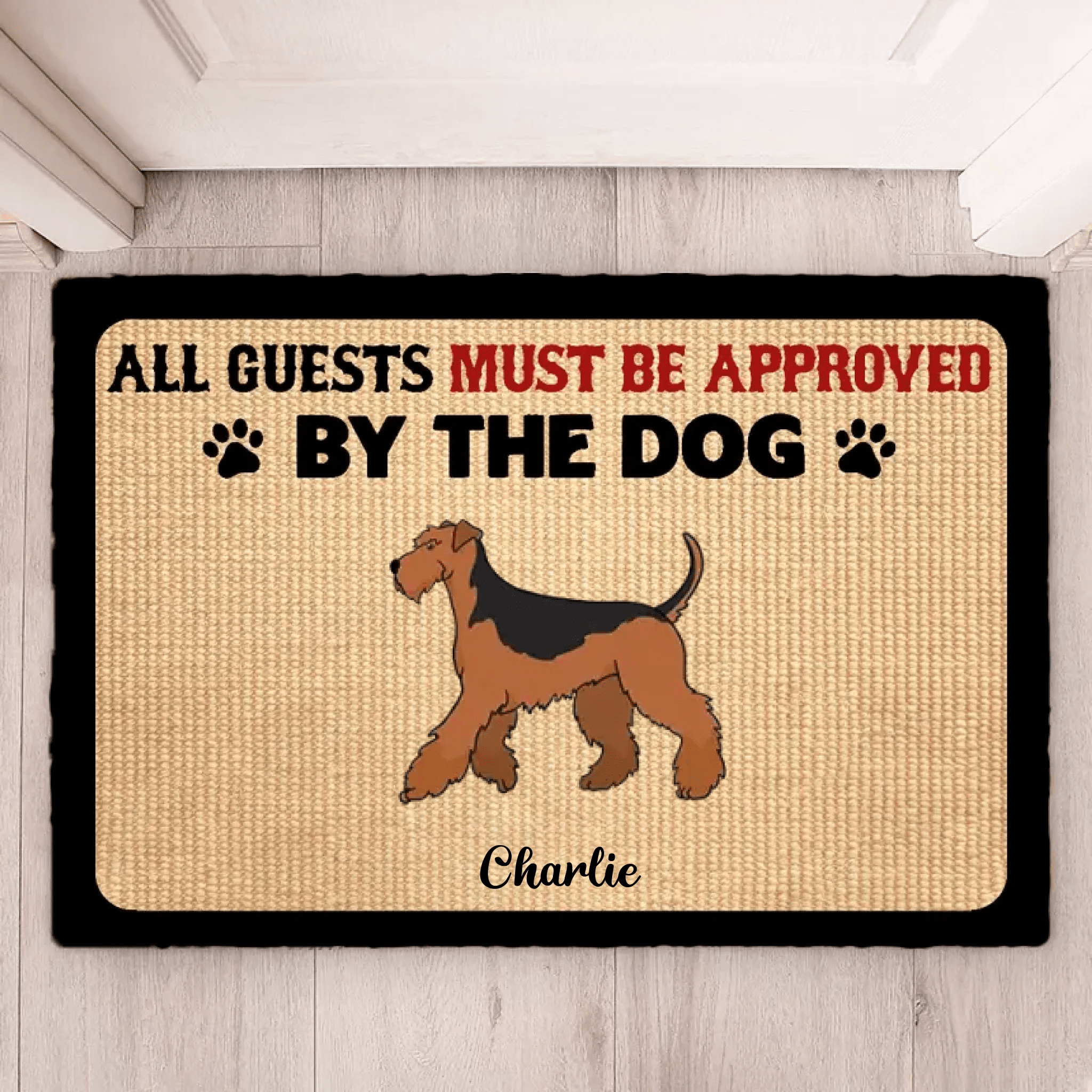 Approved By Dogs - Personalized Custom Doormat 691976 - DiyGiftly