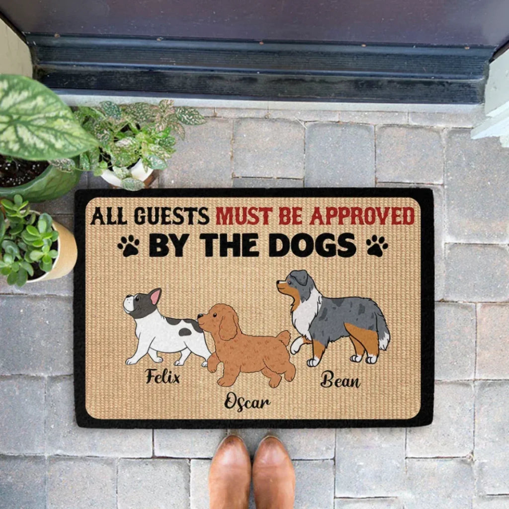 Approved By Dogs - Personalized Custom Doormat 691976 - DiyGiftly