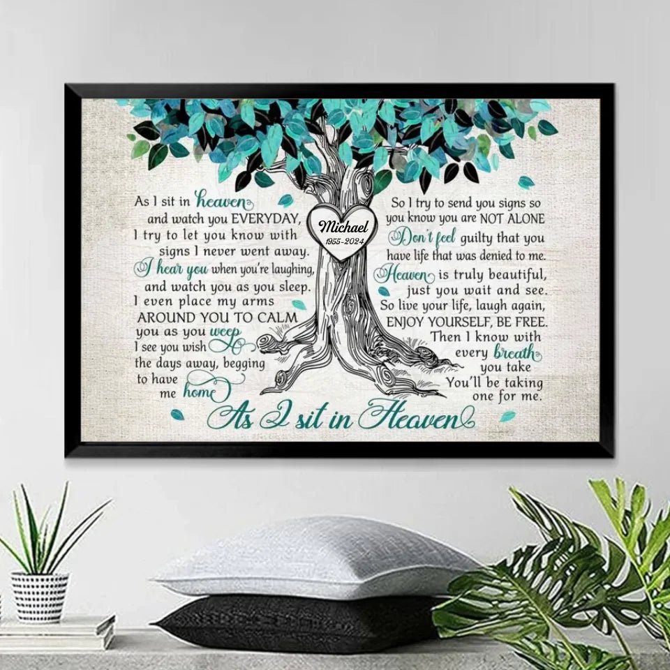 wooden canvas personalized photo home remembrance poster and canvas