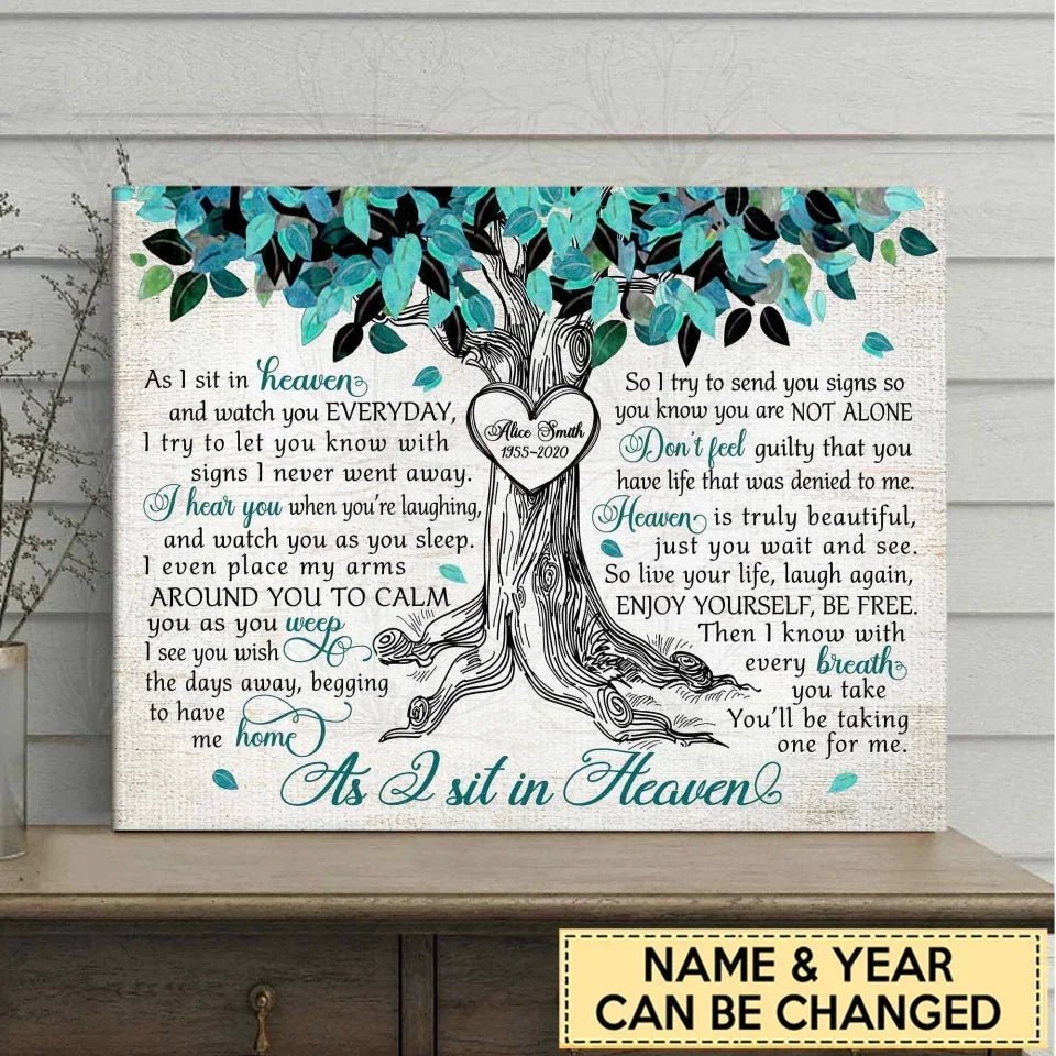 personalized photo canvas wooden home remembrance poster and canvas