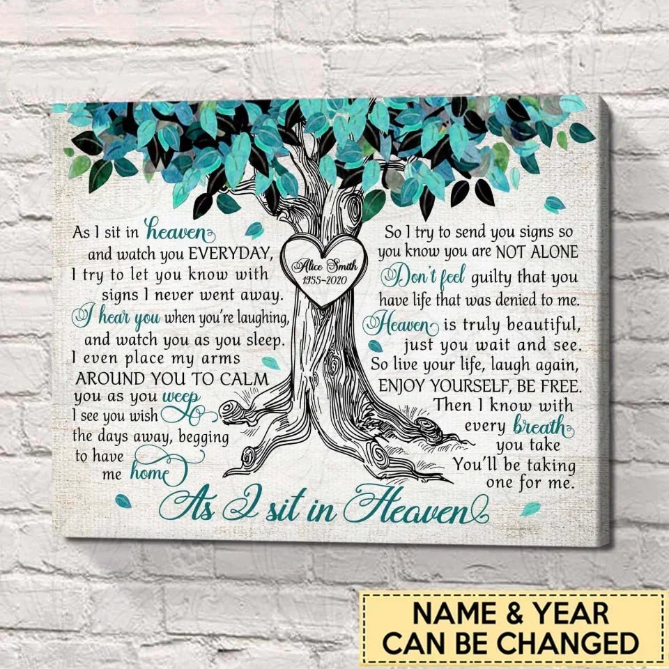 canvas personalized photo wooden memorial keepsake poster and canvas