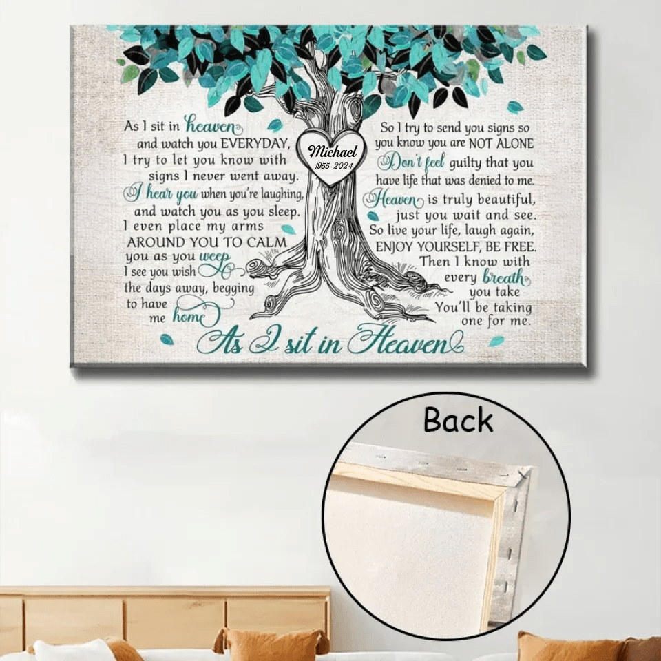 personalized photo canvas memorial design poster and canvas