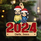 At Christmas, All Roads Lead Home - Family Personalized Custom Ornament - Acrylic, Wood Custom Shaped - Christmas Gift For Family Members, Pet Owners, Pet Lovers 692104 - DiyGiftly