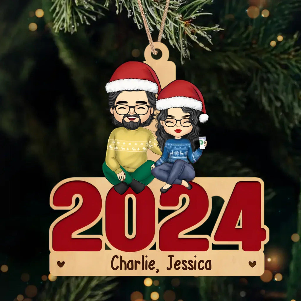 At Christmas, All Roads Lead Home - Family Personalized Custom Ornament - Acrylic, Wood Custom Shaped - Christmas Gift For Family Members, Pet Owners, Pet Lovers 692104 - DiyGiftly