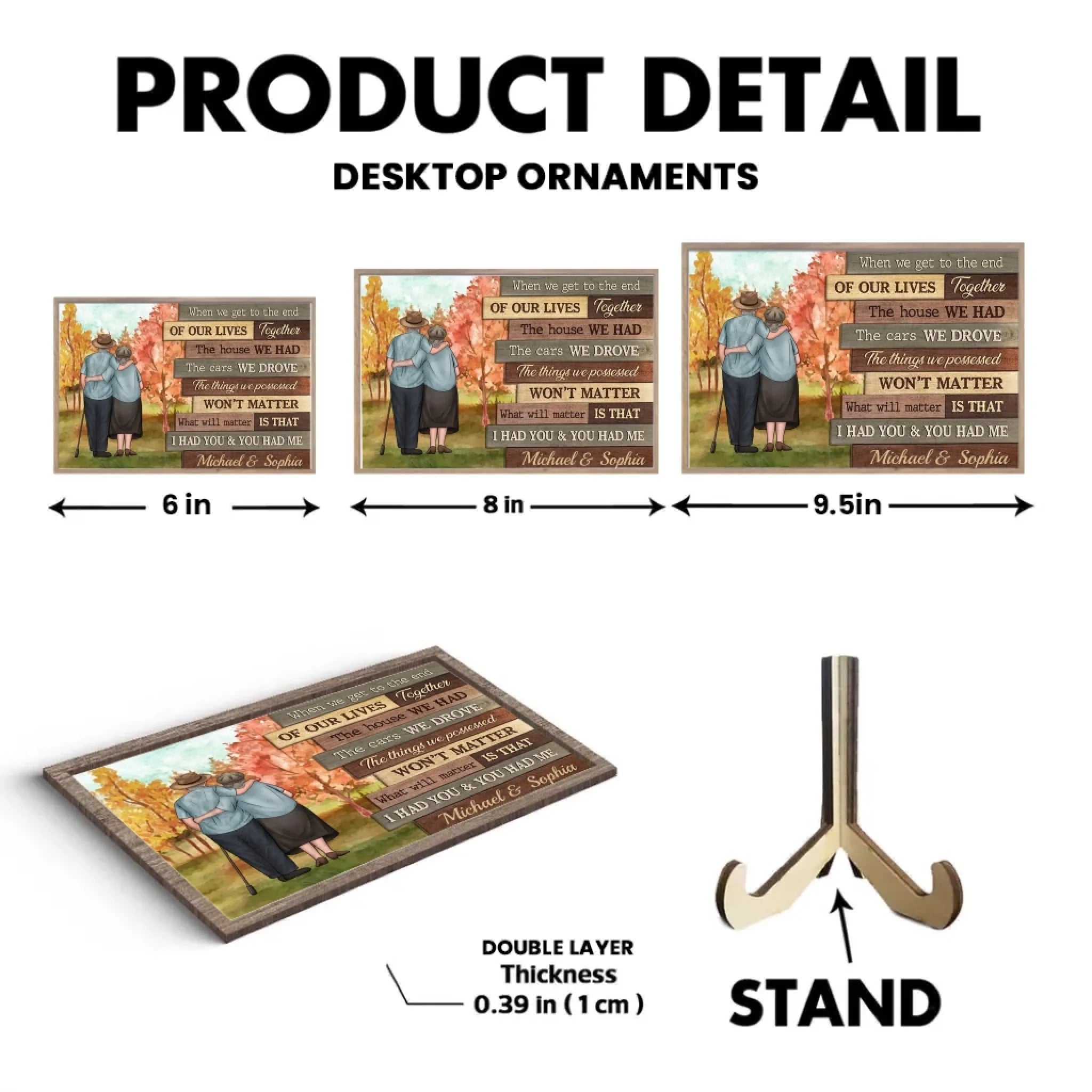 At The End Of Our Lives - Personalized Custom Wooden Plaque - Gift For Couples, Husband Wife 710028 - DiyGiftly