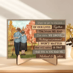 At The End Of Our Lives - Personalized Custom Wooden Plaque - Gift For Couples, Husband Wife 710028 - DiyGiftly