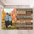 At The End Of Our Lives - Personalized Horizontal Mat - Gift For Couples, Husband Wife 710028 - D - DiyGiftly