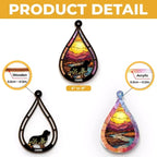 At The Rainbow Bridge, Wrapped In Eternal Warmth - Memorial Personalized Window Hanging Suncatcher Ornament - Sympathy Gift For Pet Owners, Pet Lovers 667874 - DiyGiftly