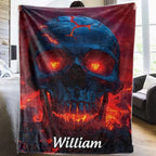 Awesome Skull - Personalized Skull Quilt Set 750050 - DiyGiftly