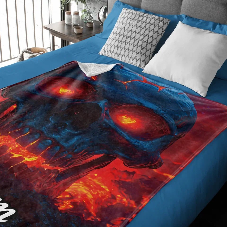 Awesome Skull - Personalized Skull Quilt Set 750050 - DiyGiftly