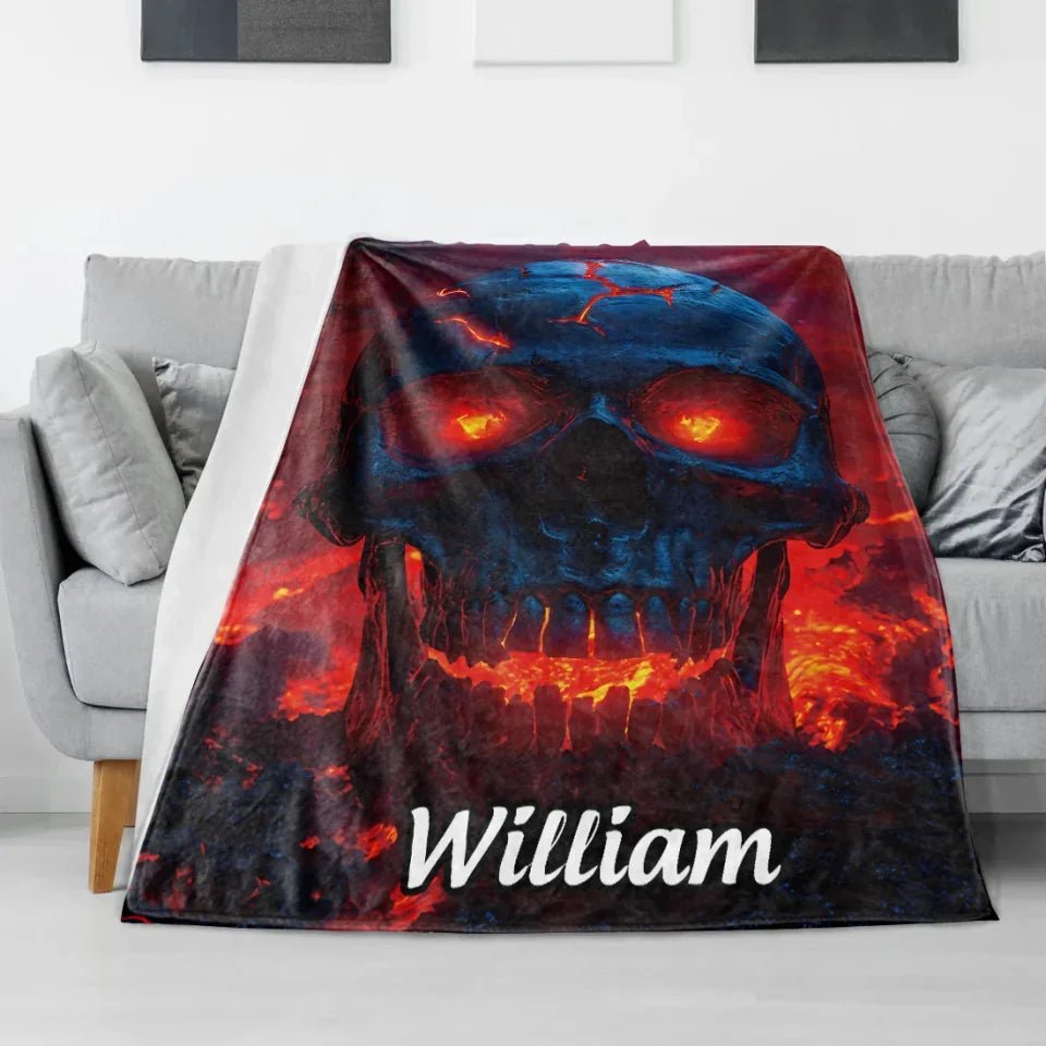Awesome Skull - Personalized Skull Quilt Set 750050 - DiyGiftly
