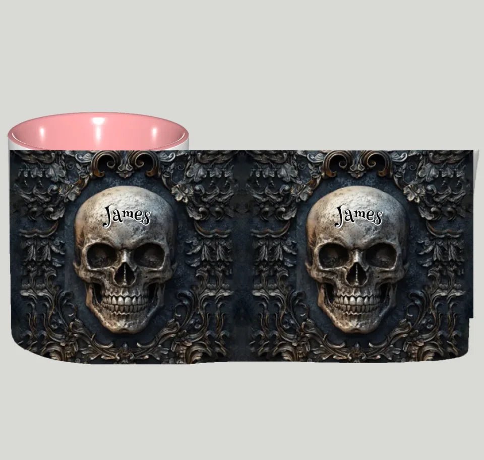 Awsome Skull - Personalized Skul Accent Mug 748957 - DiyGiftly