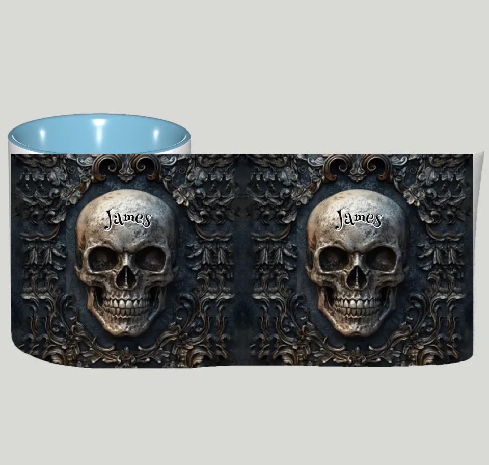 Awsome Skull - Personalized Skul Accent Mug 748957 - DiyGiftly