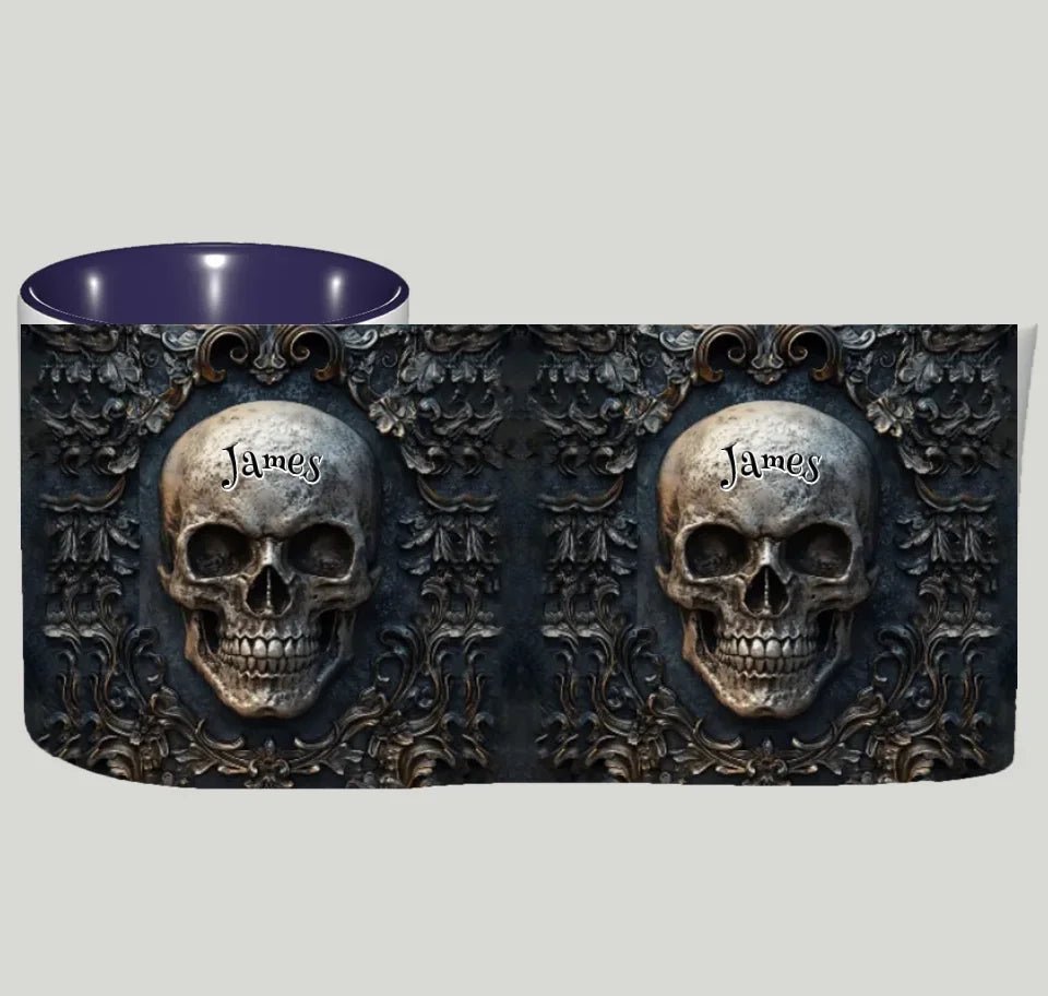 Awsome Skull - Personalized Skul Accent Mug 748957 - DiyGiftly