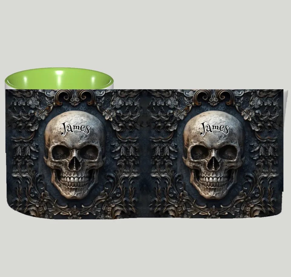 Awsome Skull - Personalized Skul Accent Mug 748957 - DiyGiftly