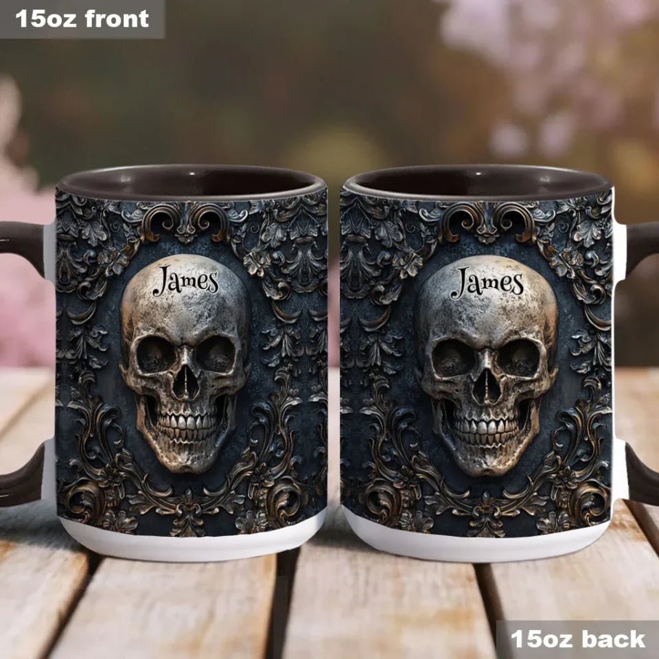 Awsome Skull - Personalized Skul Accent Mug 748957 - DiyGiftly