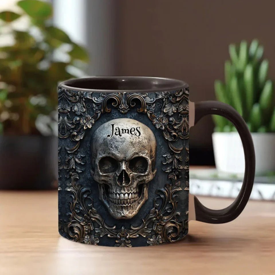 Awsome Skull - Personalized Skul Accent Mug 748957 - DiyGiftly