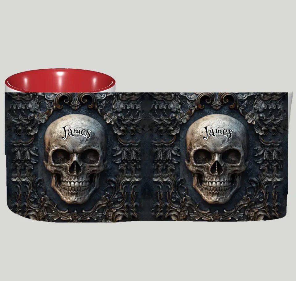 Awsome Skull - Personalized Skul Accent Mug 748957 - DiyGiftly
