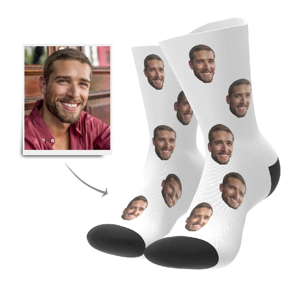 personalized face photo socks everyday wear gift for boyfriend
