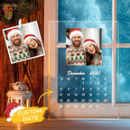 Personalized Calendar Photo Plaque Acrylic Desk Decor Christmas Gifts
