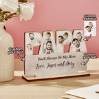 wooden plaque proud grandpa moments personalized photo fathers day gift for grandpa