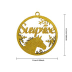 Customized Christmas Tree Ornament Hanging Decoration with Horse