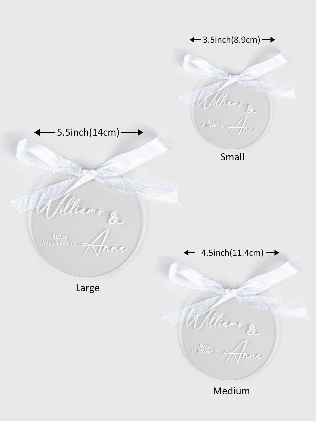 Custom Name Acrylic Ring Holder – Unique Wedding Gift