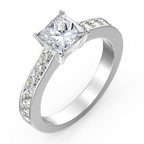 Personalized Birthstone Silver Ring Eternity Ring Wedding Gift Valentines Gift