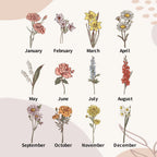 wooden plaque grandmas garden of love personalized birth flowers meaningful home display