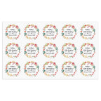 Personalized Thank You Stickers Round Wedding Birthday Favor labels for Gifts
