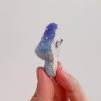 Whimsical Handmade Felt Mushroom Brooch - Unique Nature-inspired Accessory