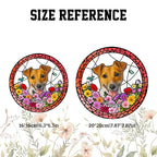 Love Feels Close Again Personalized Photo Suncatcher Ornament Window Memorial Gift for Loss of Dog C