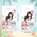 beach towel gift for daughter custom name close up