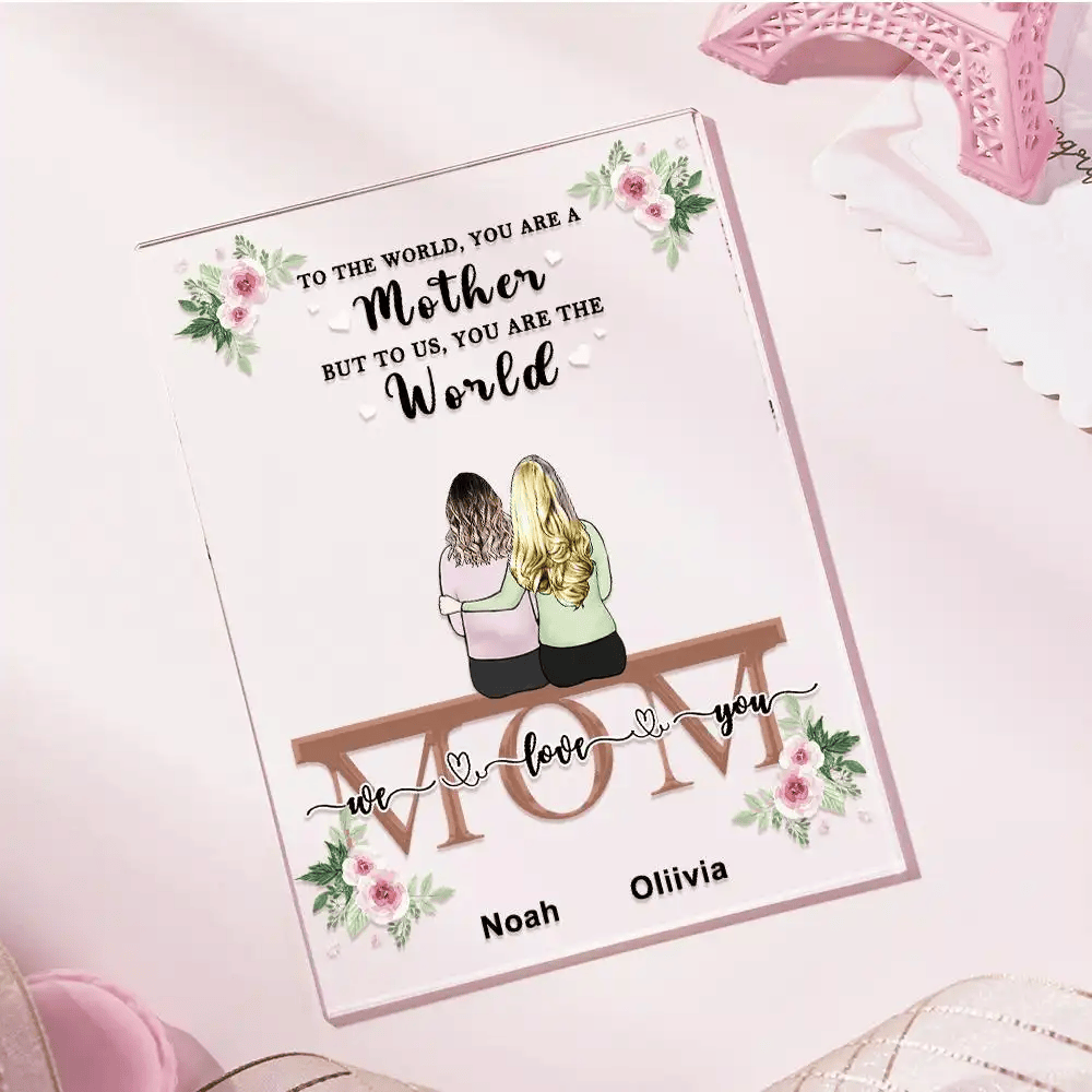 Custom Photo Acrylic Plaque For Mom