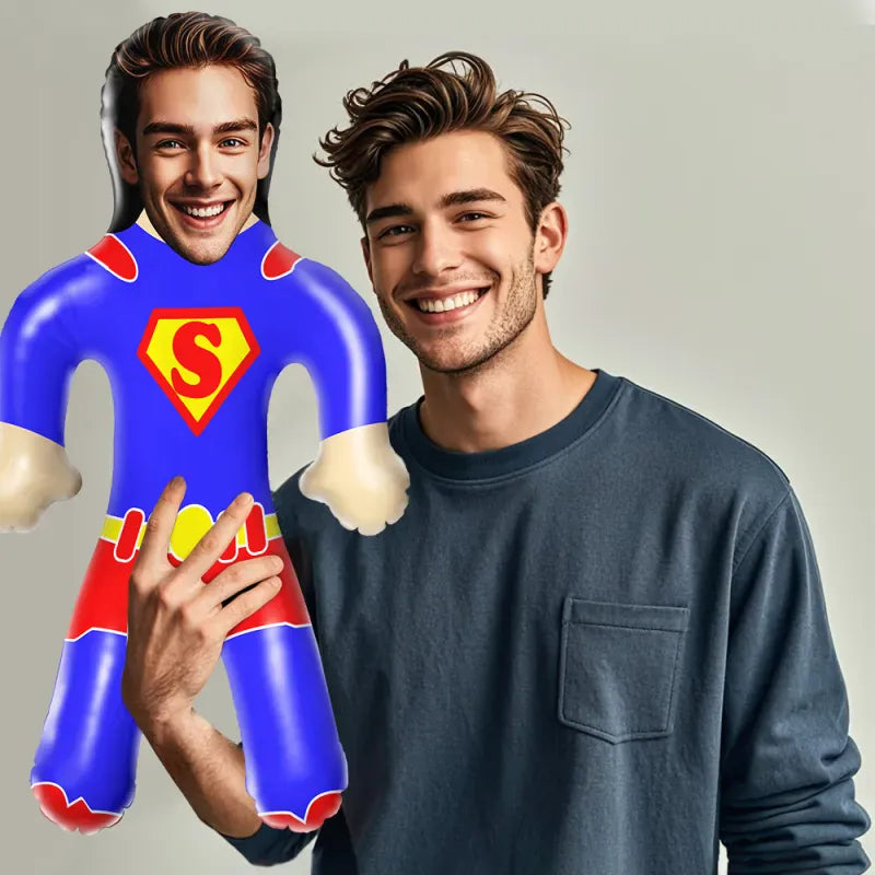 Custom Face Hero Theme Blow Up Dolls Funny Inflatable Balloon Custom Air Doll for Party Favors
