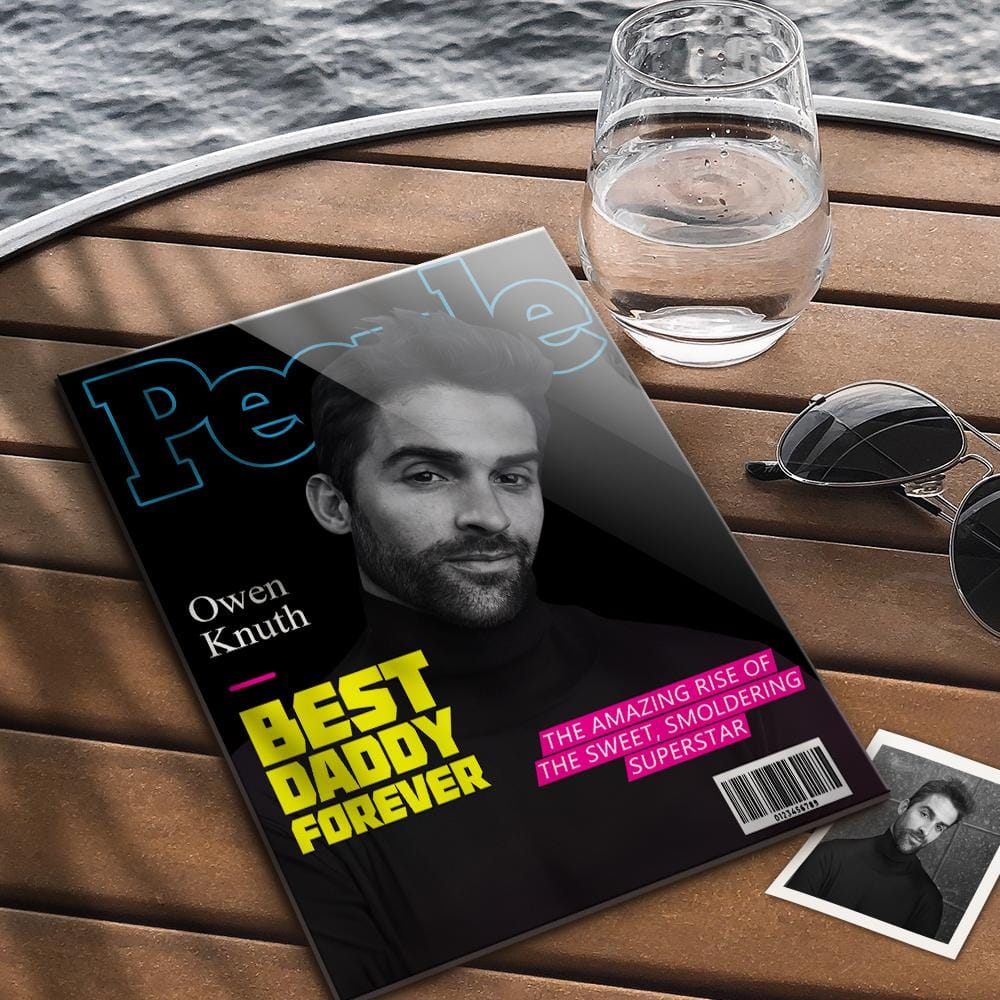 Custom Photo People Magazine Cover Plaque Gift For Boyfriend