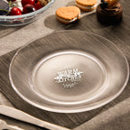 Custom Name Clear Glass Plate Love From Kitchen Tableware Plate