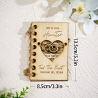Custom Handmade Wood Wedding Vow Book Newlywed Keepsake Gift