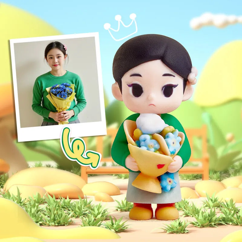 mini figure personalized gift for daughter close detail