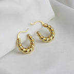 Small Twist Hoop Earrings