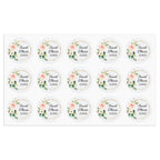 Personalized Thank You Stickers Round Wedding Birthday Favor labels for Gifts