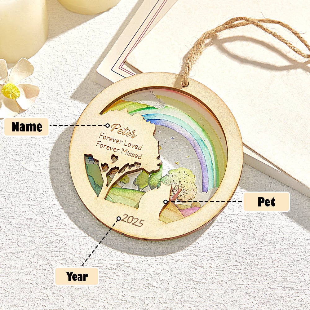 cat memorial ornament memorial tree keepsake rainbow bridge keepsake