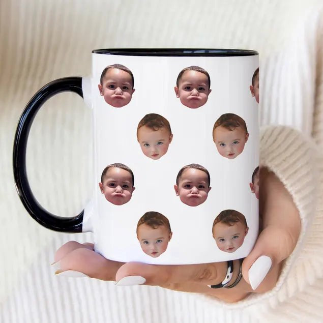 Baby Face Mug, Personalized Face Mug, Your Dogs Face Mug, Your Husband's Face Mug, Father's Day Gift, Mother's Day Gift, Baby Photo 73638144 - DiyGiftly