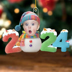 Baby First Christmas 2024 - Personalized Custom Acrylic Ornament 718614 - DiyGiftly