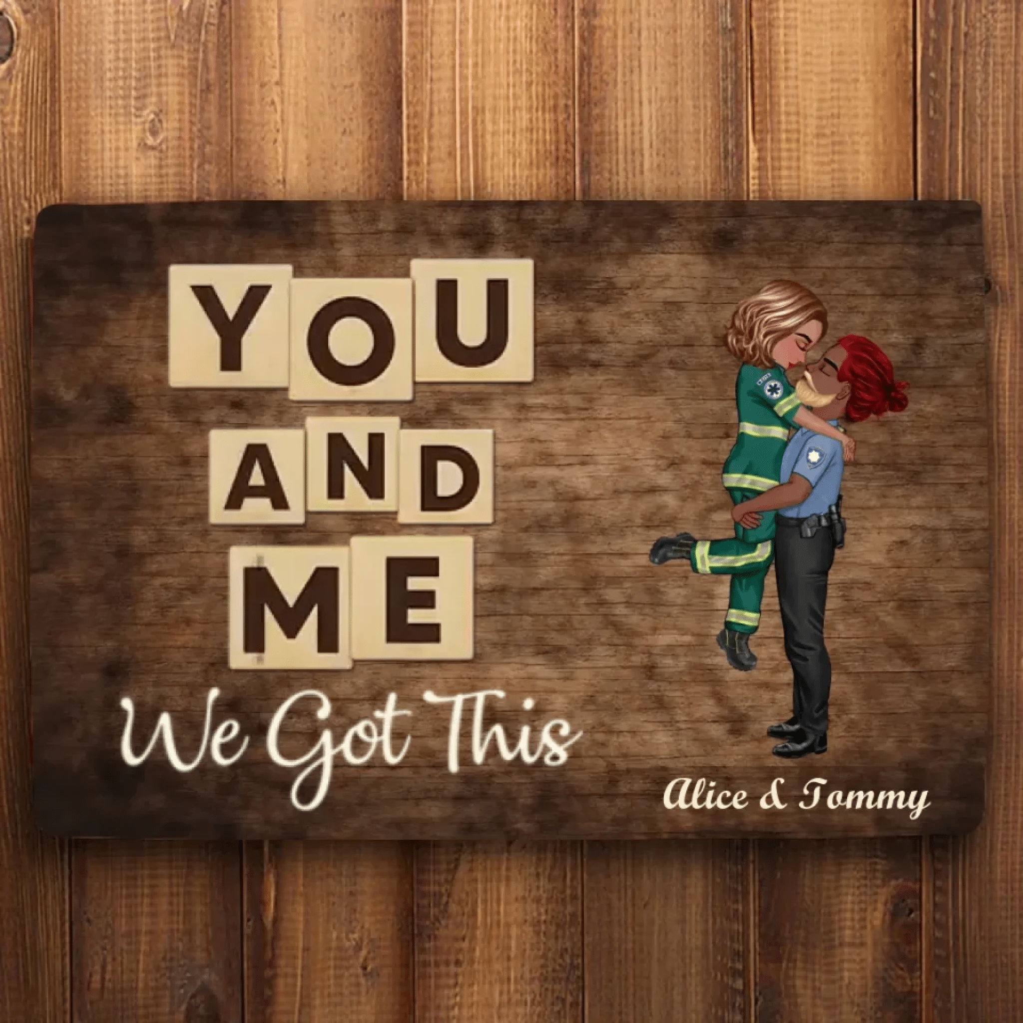 Background You & Me We Got This Couple Personalized Poster 708051 - D - DiyGiftly