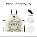 Baked With Love – Personalized Apron With Pocket | Custom Kitchen Apron for Baking, Cooking, Chef Gifts, Mom & Grandma 1073347 - DiyGiftly
